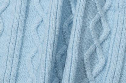 0818 New autumn and winter color matching sweater