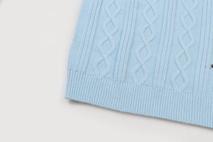 0818 New autumn and winter color matching sweater