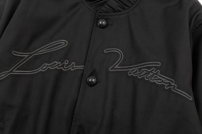 1111 New top of the line embroidered silhouette baseball flight jacket