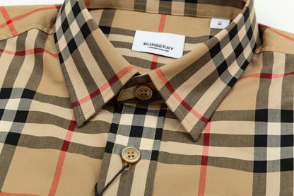1126 New vintage plaid cotton long-sleeved shirt