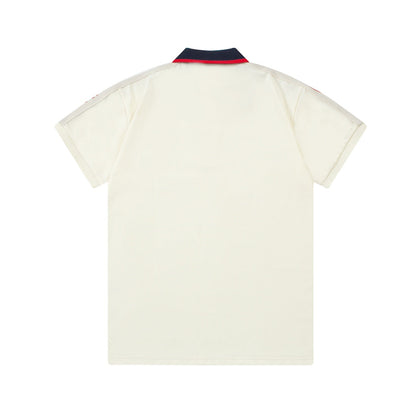 1203 New LOGO embroidery ribbon matching collar POLO shirt