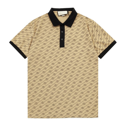 1203 New LOGO embroidery ribbon matching collar POLO shirt