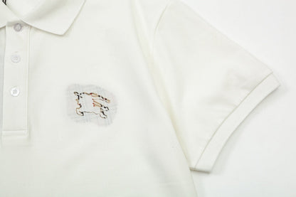 1203 New monogram embroidered collar POLO shirt