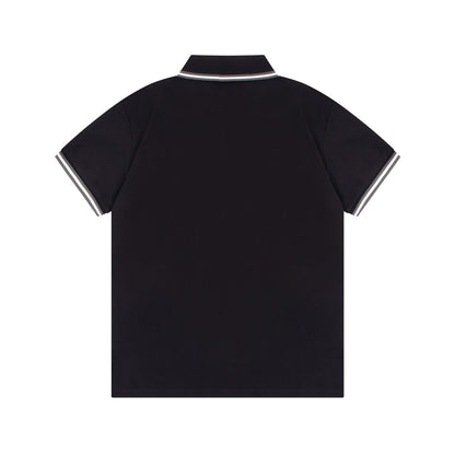 1203 New classic neckline color-matching POLO shirt