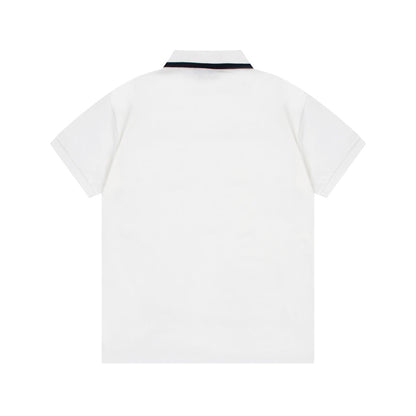 1203 New classic neckline color-matching POLO shirt