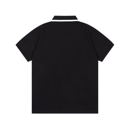 1203 New classic neckline color-matching POLO shirt