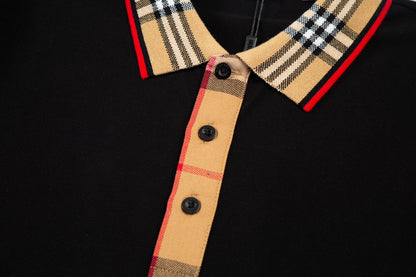 1203 New classic neckline color-matching POLO shirt