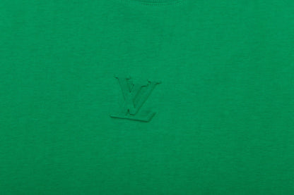 1211 New high quality embossed embossed T-shirt