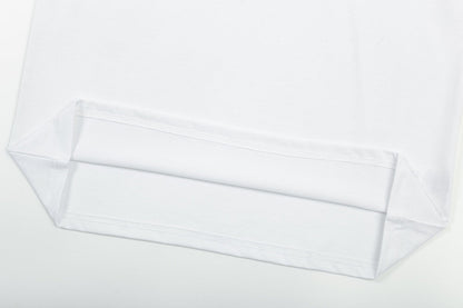 1211 New neckline letter three-dimensional embossed T-shirt