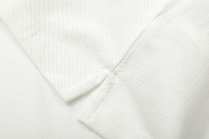 1211 New embroidered color patchwork polo shirt