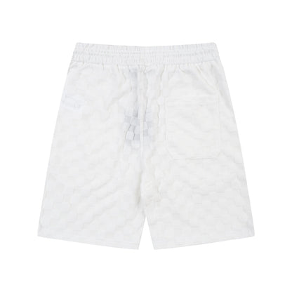 1211 New plaid jacquard towel shorts