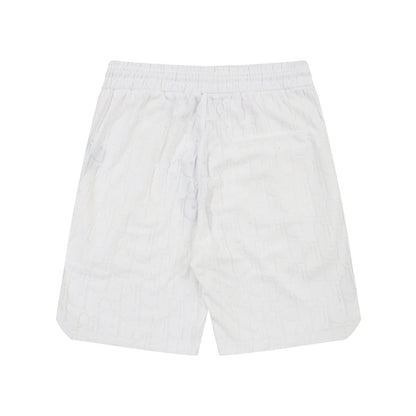 1211 New plaid jacquard towel shorts