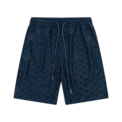 1211 New plaid jacquard towel shorts