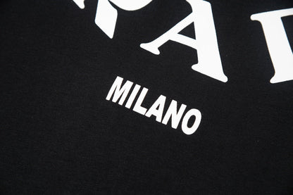 1211 New collar T-shirt with big letters