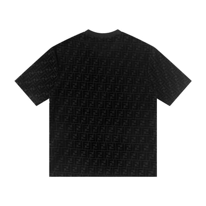 0205 Classic jacquard velvet T-shirt