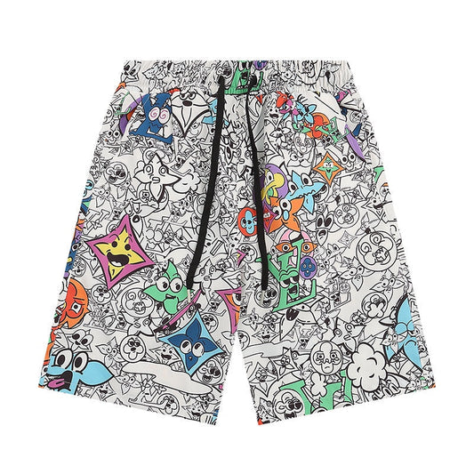 0205 New feature printed beach shorts