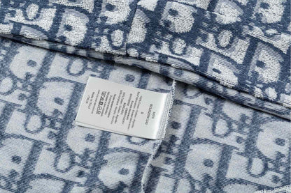 0205 New high quality letter dark jacquard T-shirt