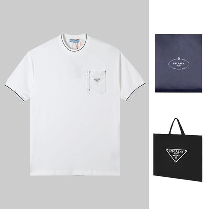 0205 New high quality feature patchwork T-shirt