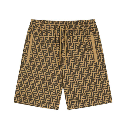 250212 High quality classic print knit shorts