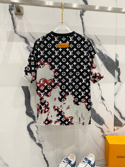 250212 New render print irregular T-shirt