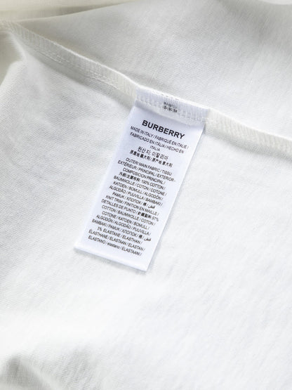 250218 New classic plaid patchwork T-shirts