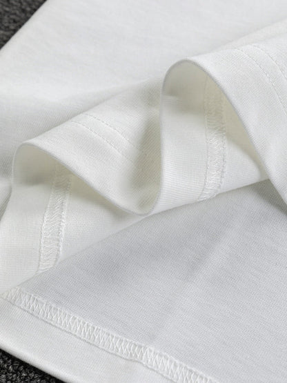 250218 New high quality embroidered icon T-shirt