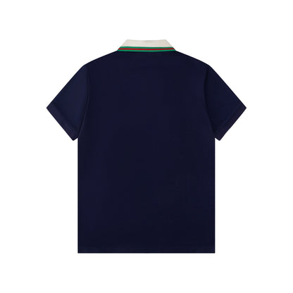 250218 New high quality large print polo shirt