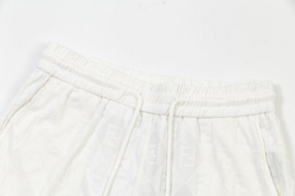 250218 New diamond textured towel knit shorts