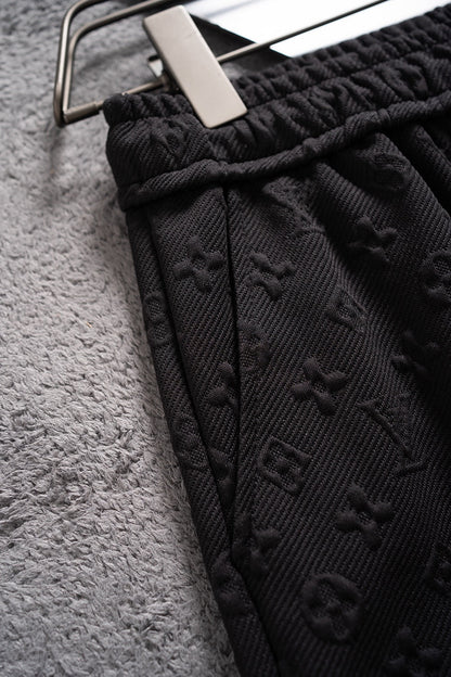 250224 New high quality jacquard knit stretch shorts