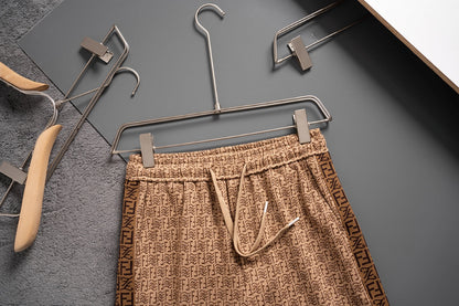 250224 New high quality jacquard knit stretch shorts