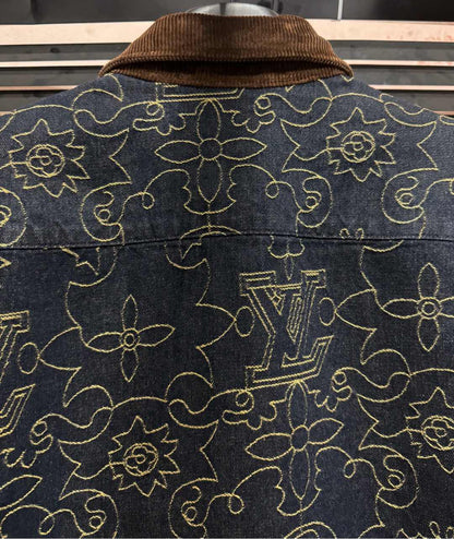 250224 New high quality gold embroidery stitching suit