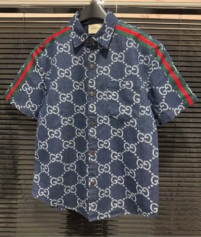 250224 New high quality denim jacquard stitching suit