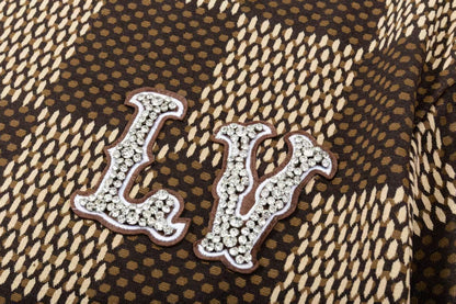250305 New high quality checkerboard printed T-shirt