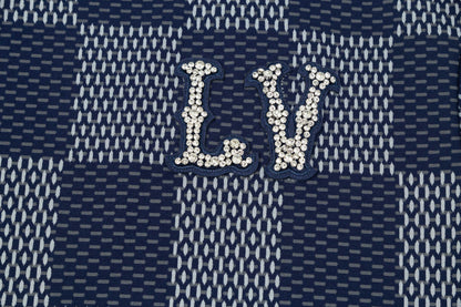250305 New high quality checkerboard printed T-shirt
