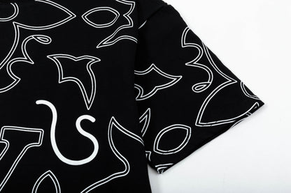 250305 New high quality deranged printed T-shirts