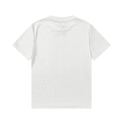 250305 New specialty jacquard fabric full print T-shirt