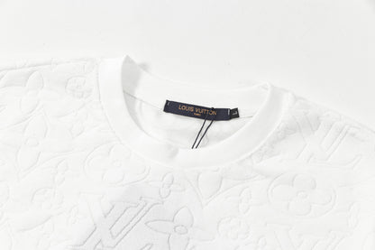 250305 New specialty jacquard fabric full print T-shirt