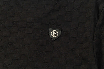 250305 New feature jacquard fabric dark print T-shirt