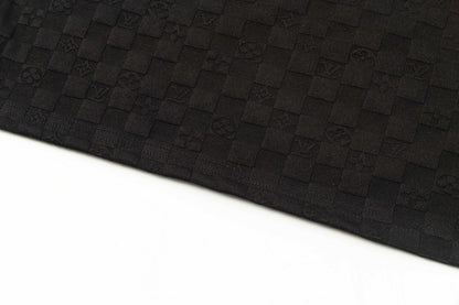 250305 New feature jacquard fabric dark print T-shirt