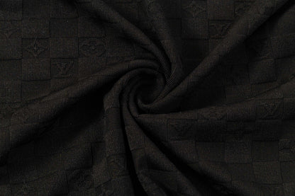 250305 New feature jacquard fabric dark print T-shirt