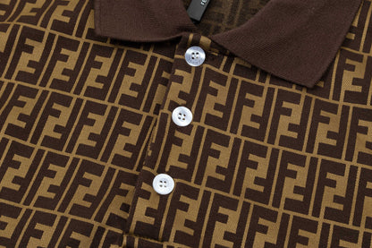 250305 New high quality jacquard fabric POLO shirt