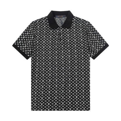 250305 New high quality jacquard fabric POLO shirt