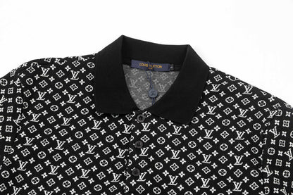 250305 New high quality jacquard fabric POLO shirt