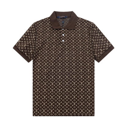 250305 New high quality jacquard fabric POLO shirt