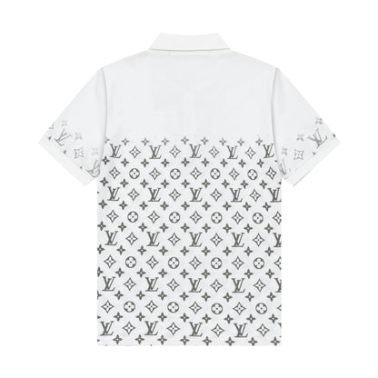 250305 High-end series of high quality gradient printed POLO shirt