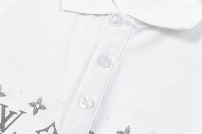 250305 High-end series of high quality gradient printed POLO shirt