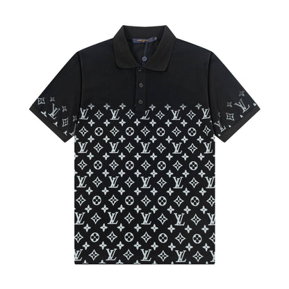 250305 High-end series of high quality gradient printed POLO shirt