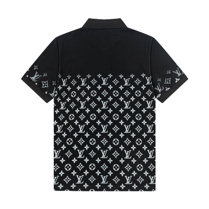 250305 High-end series of high quality gradient printed POLO shirt