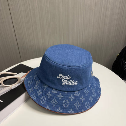 250313 Classic alphabet embroidered fisherman's cap
