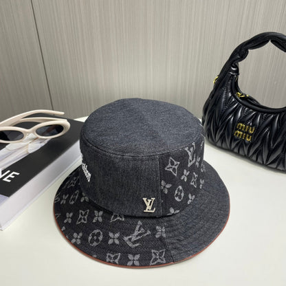 250313 Classic alphabet embroidered fisherman's cap